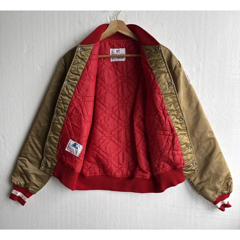 Vintage 80s Starter Pro Line San Francisco 49ers Jacket Gold Men’s Medium USA